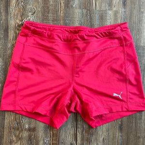 Pink puma shorts
